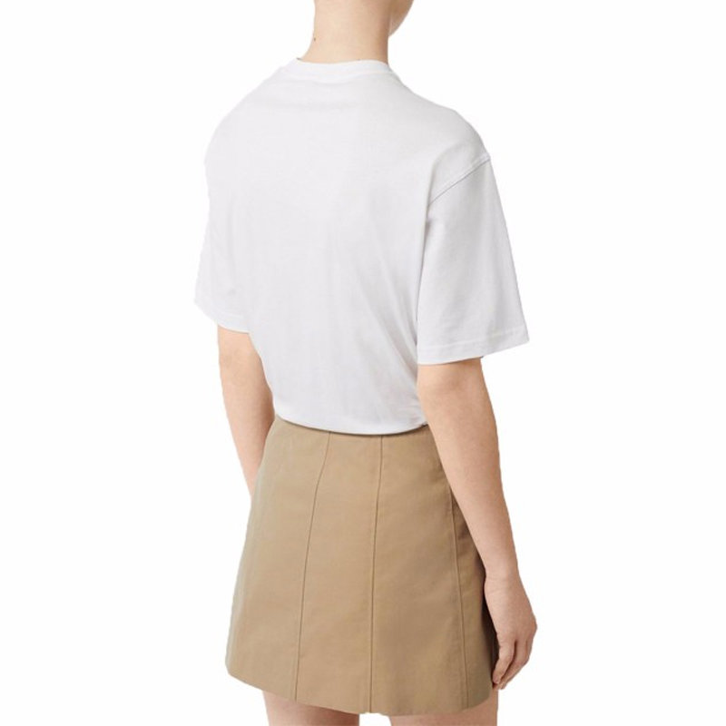 burberry白色女士t恤8017473m码白时尚百搭