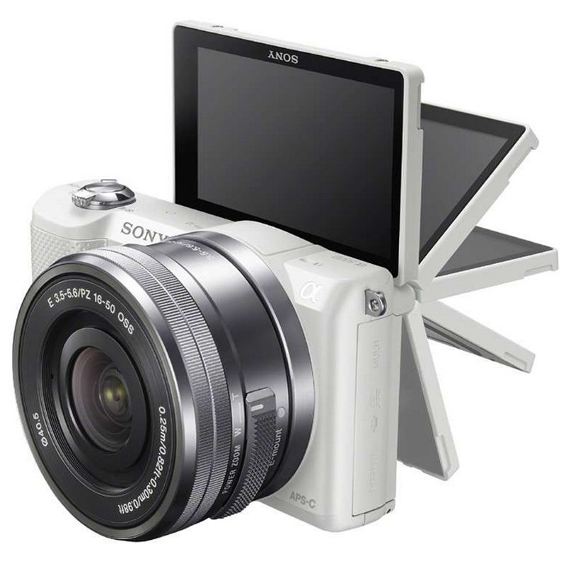 索尼(sony) ilce-5000l 16-50mm 套机 (a5000 索尼微单相机)(白色