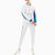 Emporio ArmaniEA7系列女士棉质LOGO印花长袖套头衫卫衣-1100M码米白色 时尚百搭第3张高清大图