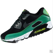 Nike耐克2015新款 AIR MAX90男女气垫鞋跑步鞋运动鞋休闲鞋 8007(黑绿 45)