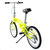跑狼BMX花式街车小轮车表演自行车极限车DS909(折叠款外6速黄色)第3张高清大图