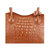 ALEN&QUEENA时尚休闲鳄鱼纹手提女包18106(棕色)第3张高清大图