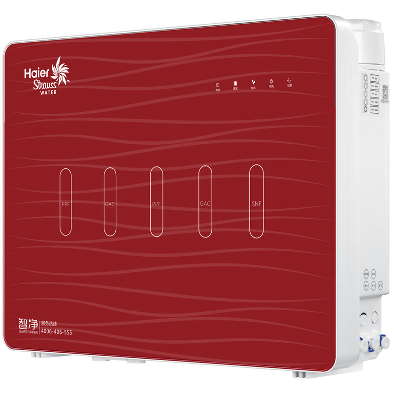 海尔施特劳斯净水机hsnf-300m5(hl)红