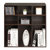 好事达 简易9格收纳储物书柜自由组合置物柜1537(黑橡木色1538 0.6米以下宽)第3张高清大图