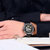 宾格（BINGER）手表男士夜光镂空个性全自动机械表运动时尚防水(本色黑面皮带)第4张高清大图