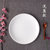 牛排盘子陶瓷圆形西餐盘子纯白菜盘家用碟子浅盘平盘菜碟西式餐具(7英寸平盘(直径约17.5cm))第5张高清大图