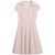 亿梦诗 2021年夏季新款V领洋气中长款短袖显瘦减龄连衣裙ET1222(粉红色 L)第4张高清大图