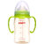 贝亲宽口径PPSU奶瓶 宝宝奶瓶 婴儿塑料奶瓶带吸管握把160/240ML(绿色握把240ml)第4张高清大图