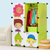 索尔诺卡通儿童简易衣柜 宝宝婴儿小孩衣柜 组合塑料组装衣橱(黑色 6门4格1挂 M060401)第4张高清大图