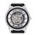 阿玛尼（EmporioArmani）手表商务时尚全自动机械镂空男士机械腕表AR1981(黑色 皮带)第2张高清大图