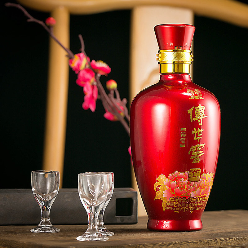 泸州老窖 传世窖池得福白酒【52度 475ml】浓香型(整箱)