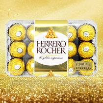 FERRERO ROCHER 意大利进口 费列罗巧克力 费雷罗30粒盒装榛果威化 婚庆喜糖批发送女友生日礼物情人节