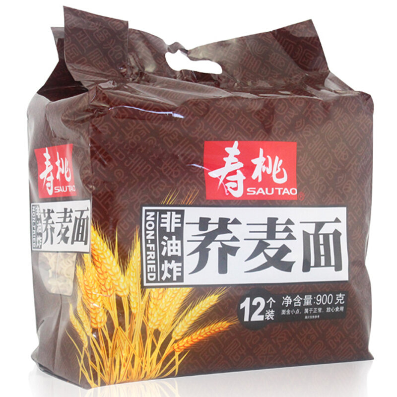 寿桃荞麦面900g (12个家庭装) 非油炸 方便速食【图片 价格 品牌 报价