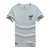 夏装新款战地吉普AFS JEEP纯棉弹力圆领短袖T恤衫79886男体恤polo(灰色 2XL)第3张高清大图