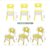 云艳YY-LCL1574 儿童塑料椅子家用学习课桌椅幼儿园专用椅可升降加厚环保婴儿凳子(默认 默认)第4张高清大图