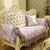芙雪家纺 欧式提花沙发垫 欧式古典沙发套靠背扶手巾垫(倾城之恋-紫)第5张高清大图