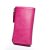 海森梅尔 新款男女式多功能牛皮拉链钥匙钱包 真皮情侣钥匙包(粉红色)第2张高清大图