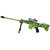 连罡 玩具枪可发射子弹 仿真枪电动连发水弹枪 水弹软弹通用(狙神M82绿)第3张高清大图