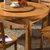 【京好】折叠可伸缩实木餐桌 长餐桌椅组合 现代简约环保多功能小户 型圆桌饭桌B152(柚木色款 买两个单椅)第3张高清大图