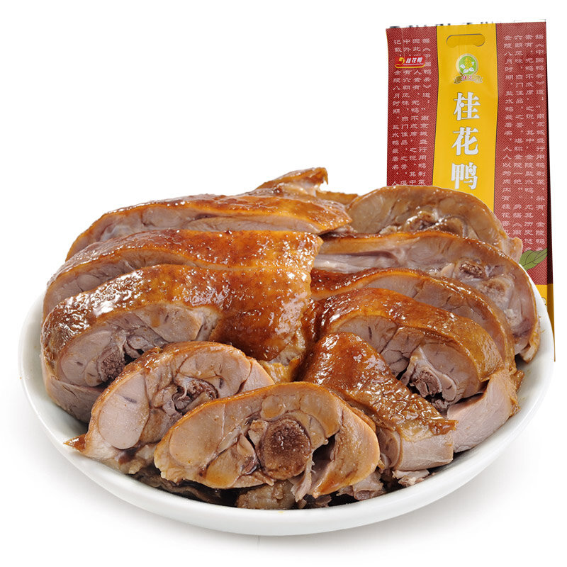 桂花鸭桂花尚品酱鸭1000g袋整只装江苏老字号南京特产国美超市甄选