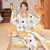 雅黛琳睡裙韩版春秋季开衫可爱长袖纯棉连衣裙DF16703(白色 M)第2张高清大图