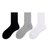 SUNTEK白色袜子女中筒袜春秋季ins潮男长筒袜纯色高筒运动袜船袜(【黑色1双】 船袜)第5张高清大图