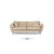 TIMI天米 北欧沙发 现代简约沙发 皮艺沙发组合 单人双人三人沙发 客厅沙发组合(米色 单人位沙发)第5张高清大图