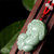 原恩 天然翡翠玉貔貅吊坠转运项链饰品情侣生日挂坠(浅绿或白色 大号)第4张高清大图