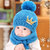 秋冬婴儿帽子围脖围巾套装1-2岁毛线帽男女宝宝帽子0-3-6-12个月(粉色)第4张高清大图