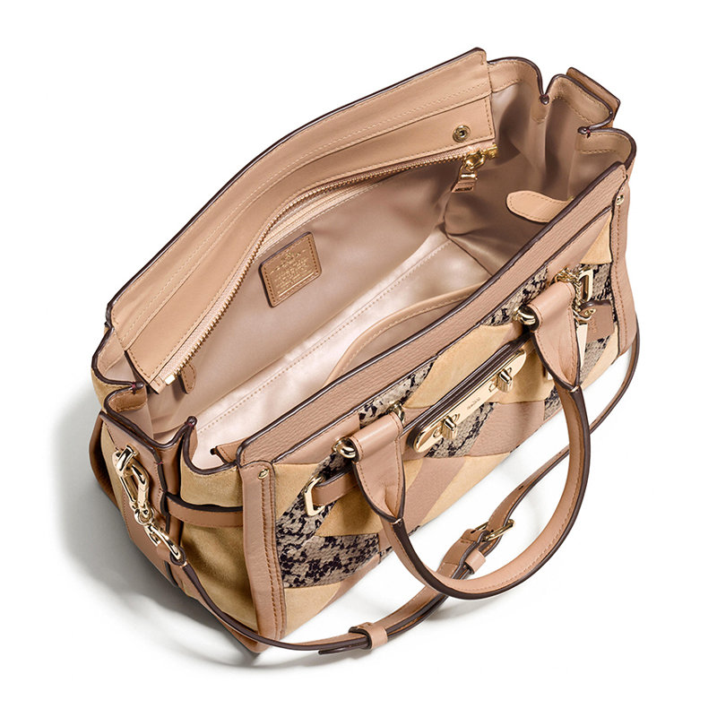 coach 蔻驰 37188 女包swagger系列时尚女士单肩斜跨手提包(蓝色)