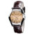 阿玛尼（Armani）女士罗马面两针半皮带手表AR0646(棕色 皮带)第3张高清大图