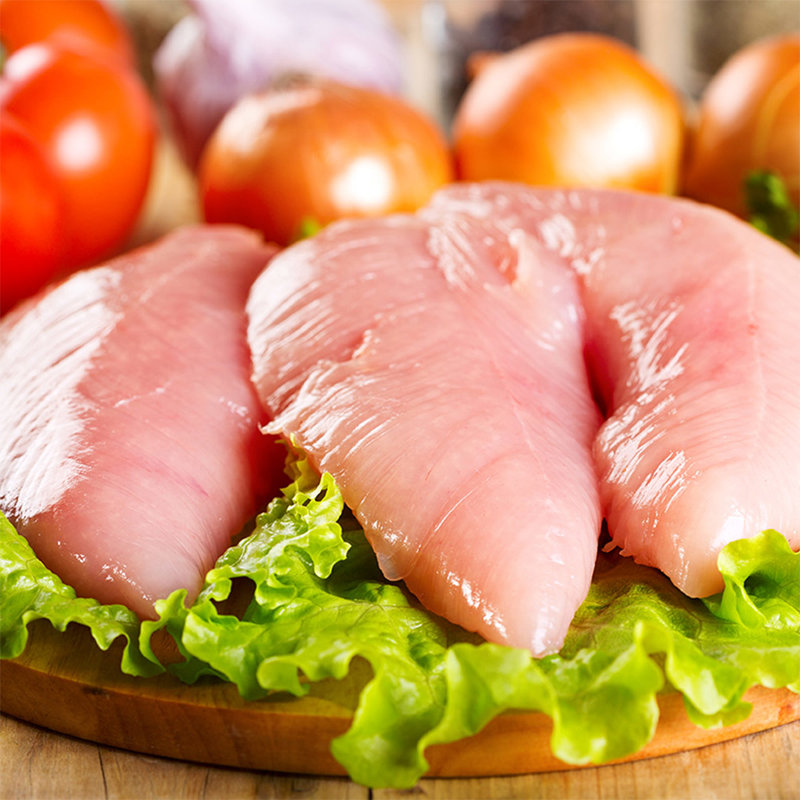 中润长江国美好货冷冻鸡小胸2kg健身低脂轻食代餐