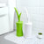 创意小草造型马桶刷 洁厕刷 清洁刷套装 卫生间长柄刷 百洁刷(白色)(2个装)第2张高清大图