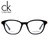 Calvin Klein卡尔文克莱恩眼镜架板材男女圆框复古眼镜框CK5860(黑色 51mm)第2张高清大图