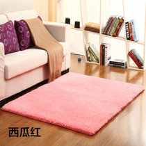 北极绒超柔地毯客厅茶几卧室加厚地毯(北极绒西瓜红 50cmx160cm)