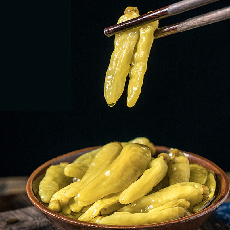 广乐野山椒下饭菜200g小米辣泡椒凤爪原料