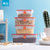 茶花冰箱收纳盒水果保鲜盒专用厨房塑料长方形冷冻食品密封盒(橘色 560ml)第2张高清大图