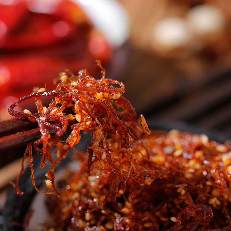 张飞灯影牛肉丝五香味100g四川特产小吃