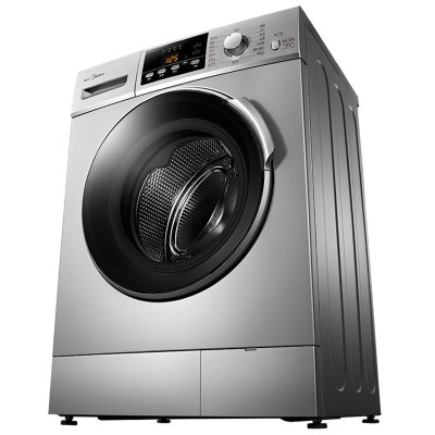 美的(Midea) MG70-1213EDS 7公斤 变频滚筒洗衣机(银色) 15分钟智能快洗 变频节能