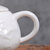 豪峰 茶壶玉瓷 茶碗大号茶具德化青花瓷泡茶碗陶瓷白瓷三才碗(玉瓷浮雕龙茶壶)第4张高清大图