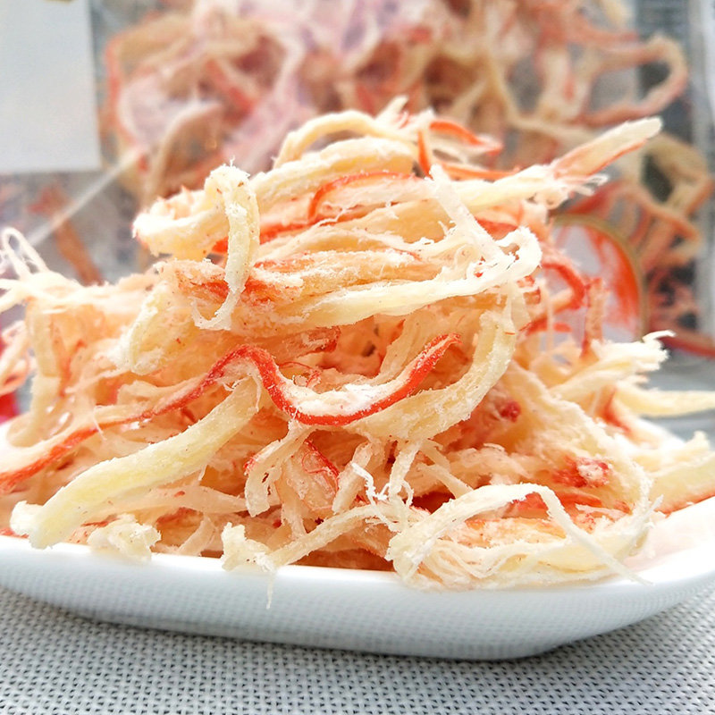 山海之悦碳 烤鱿鱼丝 100g*袋 即食原味海鲜休闲海鲜零食手撕鱿鱼干