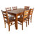 木巴餐桌椅组合 现代中式 4人6人家用长方形饭桌实木餐桌椅组合小户型(CZ185+YZ375(一桌四椅） 默认)第5张高清大图