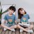 BEBEERU2020春夏款款儿童短袖韩版T恤32支休闲卡通男孩女孩上衣.(130cm 3)第4张高清大图