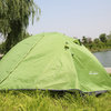 易路达双层铝杆帐篷YLD-ZD-005便携轻盈登山防风雨帐篷3-4人野营度假郊游帐篷(绿色)