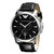 阿玛尼（ARMANI）手表 圆盘黑色真皮表带 复古休闲时尚男士石英表AR0431第3张高清大图
