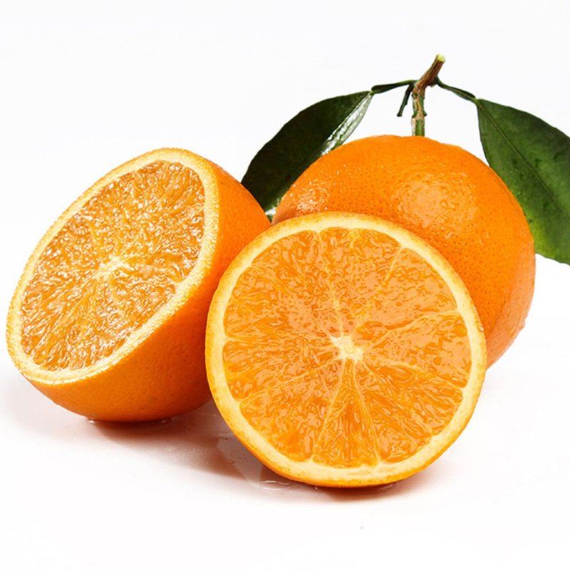 17岁的甜湖北秭归伦晚脐橙新鲜水果橙子带箱5斤装特大果果径7585mm汁