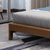 撼林   实木床北欧1.5米橡胶木1.8米原木色婚床日式家具双人床现代简约(胡桃色1.5*2米 单床)第5张高清大图