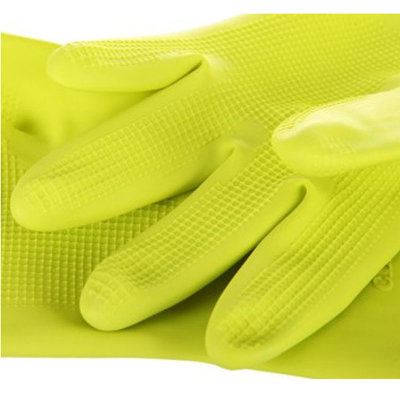 克林莱 韩国进口橡胶手套家务手套清洁手套洗碗手套彩色中号小号手套(默认 S号小码)