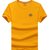 夏季新款男式短袖T恤韩版修身青年男士棉料打底衫圆领90572-771(白色 M)第4张高清大图