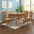 恒兴达 日式纯实木餐桌椅组合北欧全实木橡胶木长桌小户型4人桌餐厅家具(跳台餐桌-1.2米胡桃色 单餐桌)第4张高清大图